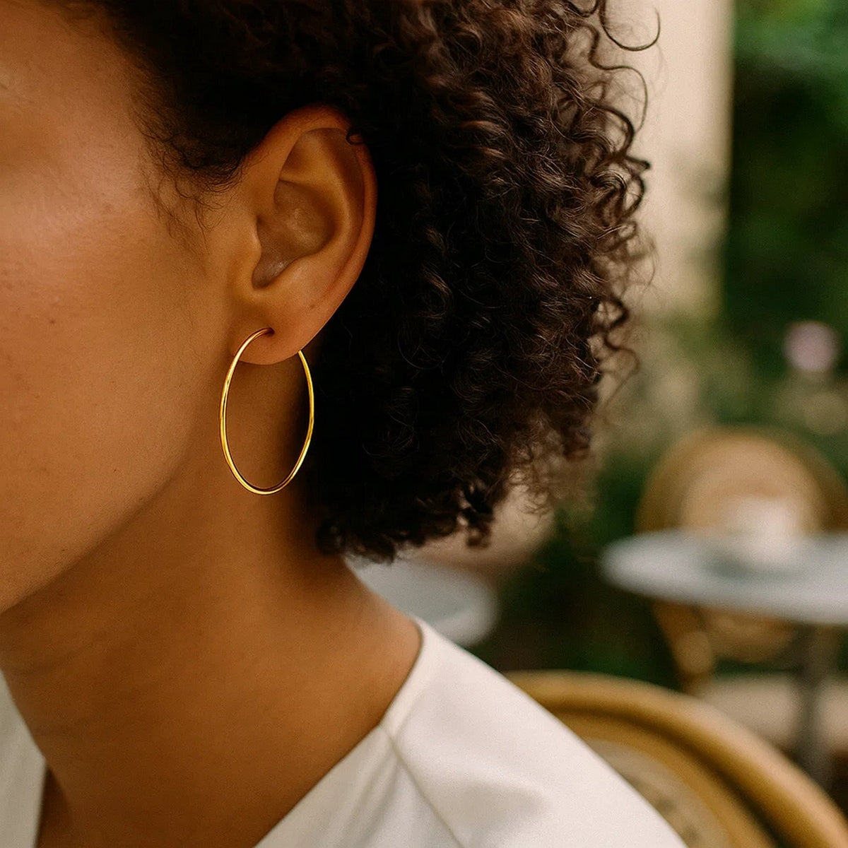 Endless Hoop Style Earrings in 14K