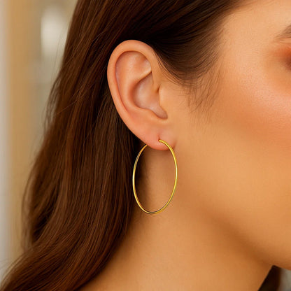 Endless Hoop Style Earrings in 14K