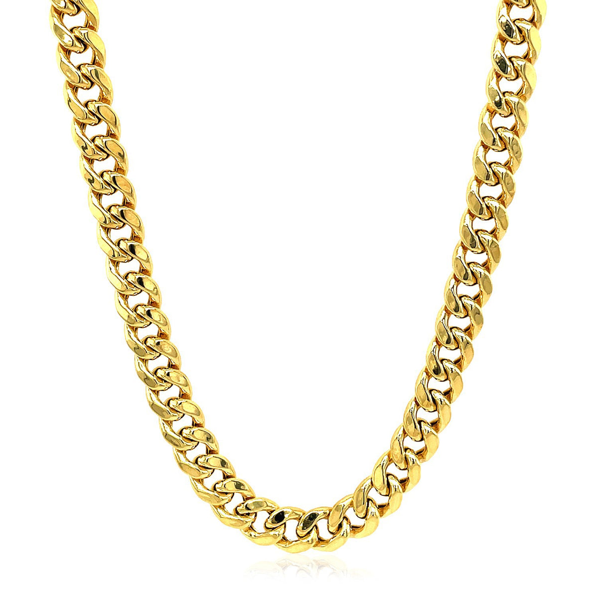14k Miami Cuban Semi Solid Chain