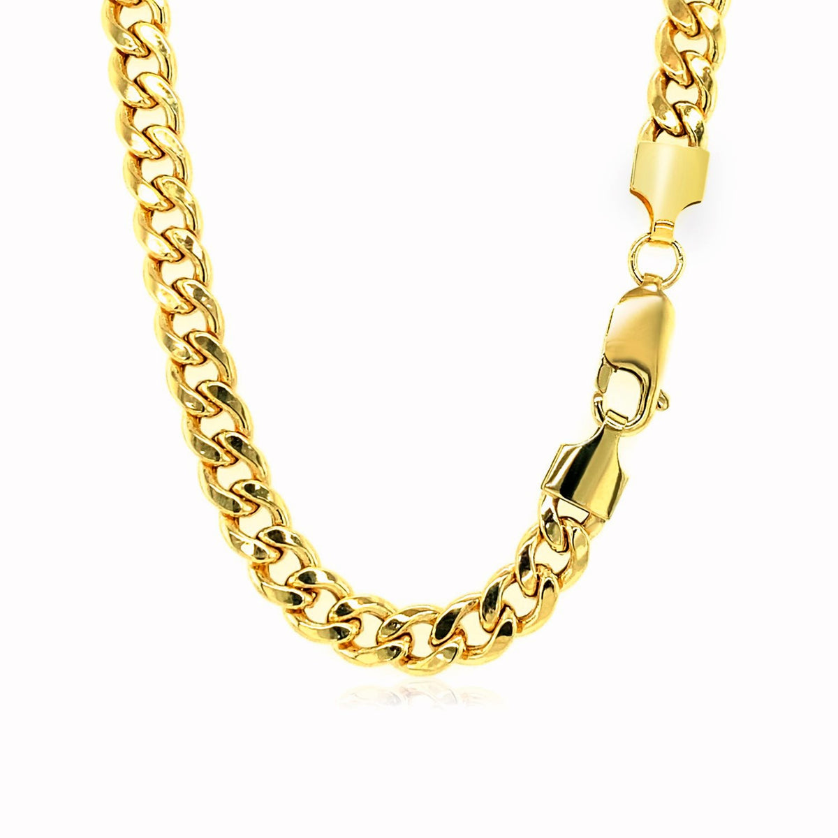 14k Miami Cuban Semi Solid Chain