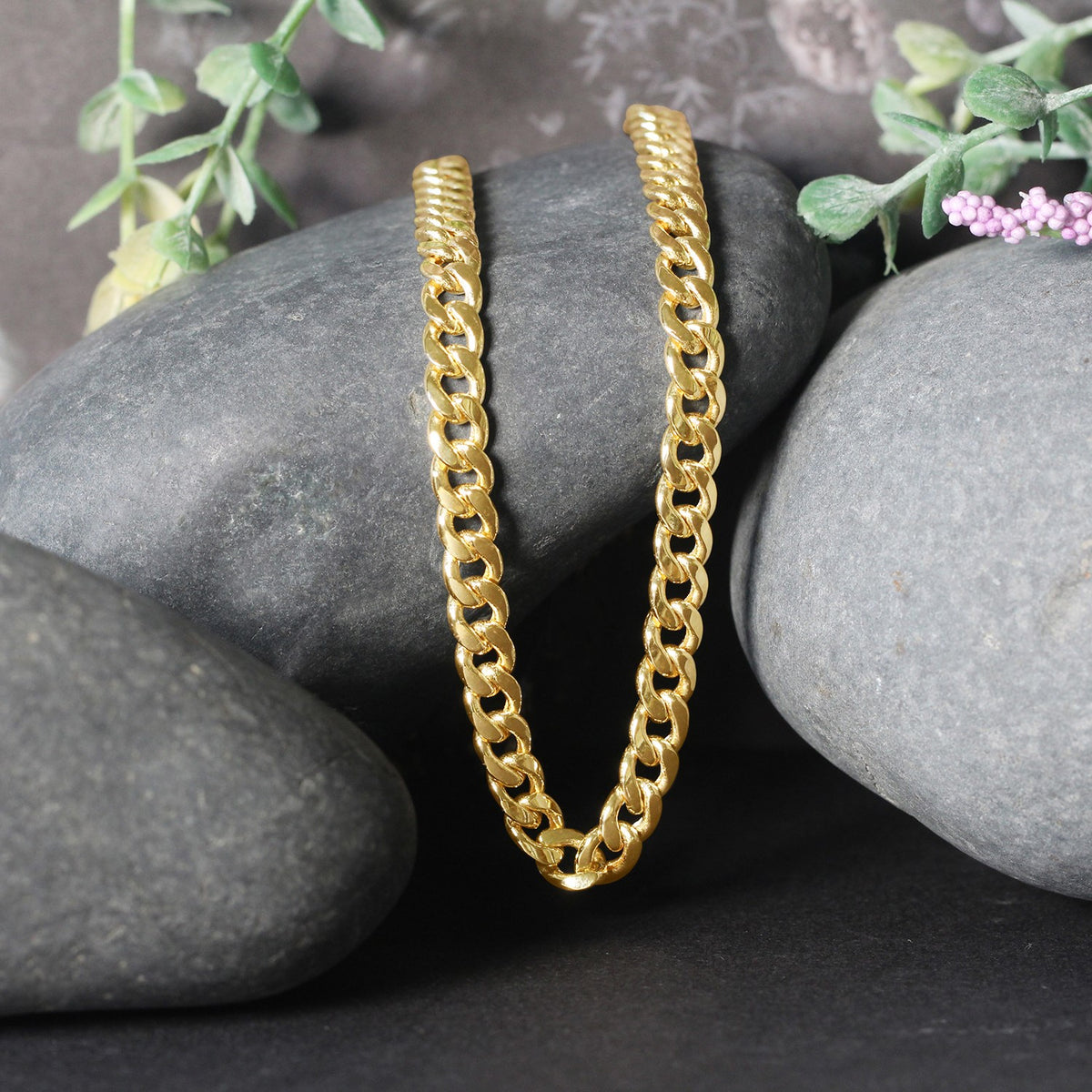 14k Miami Cuban Semi Solid Chain