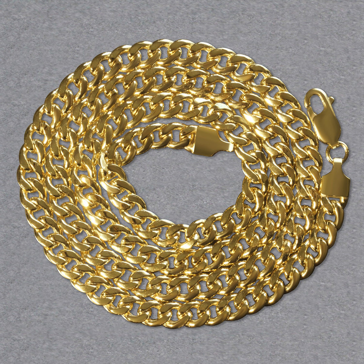 14k Miami Cuban Semi Solid Chain