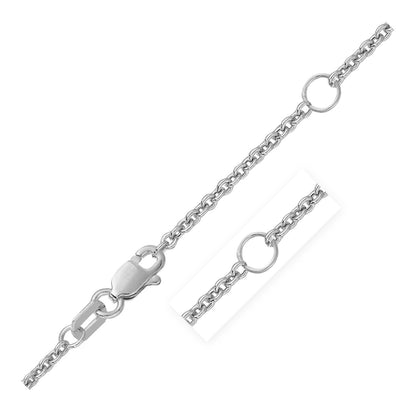 Double Extendable Cable Chain in 14k
