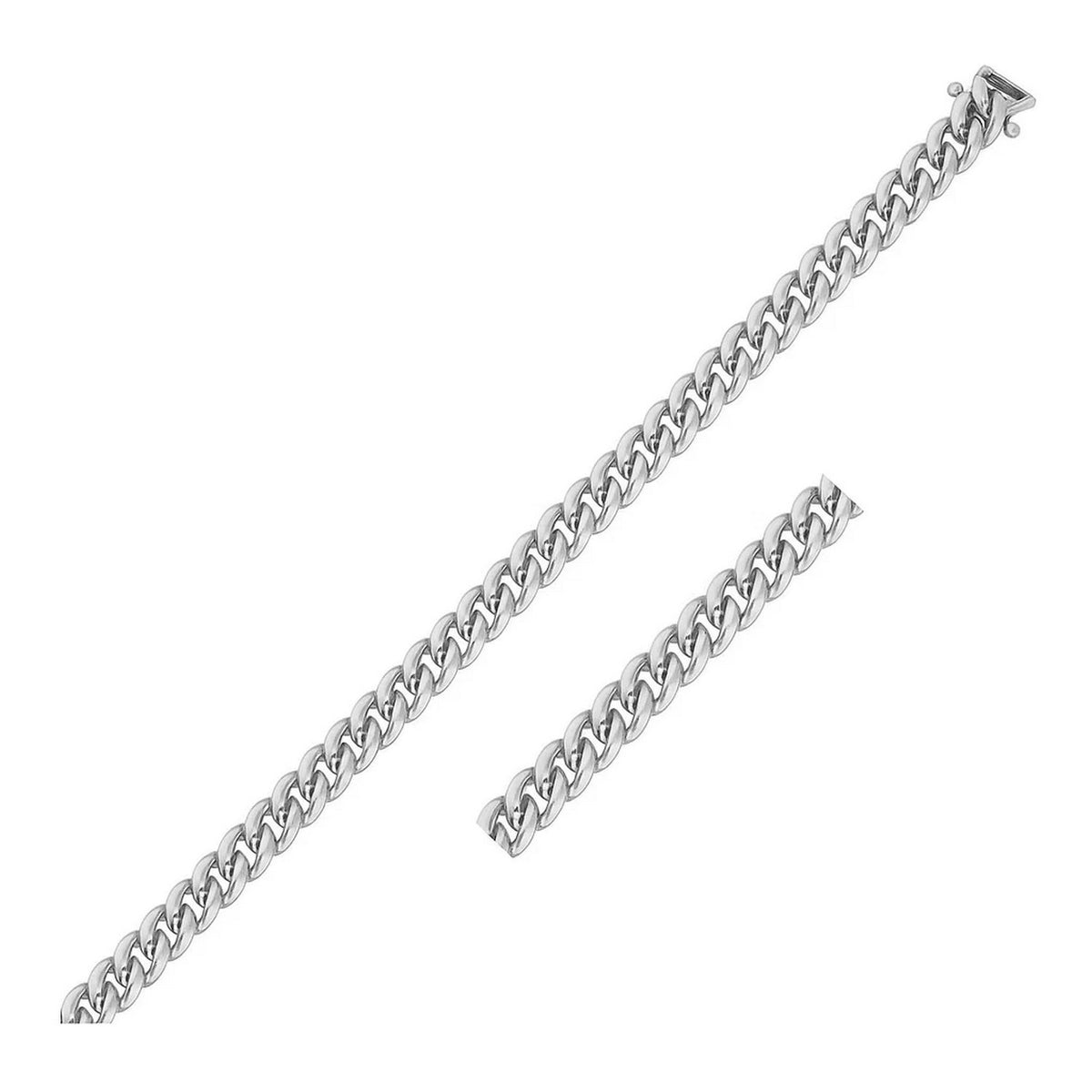 14k Classic Miami Cuban Solid Chain