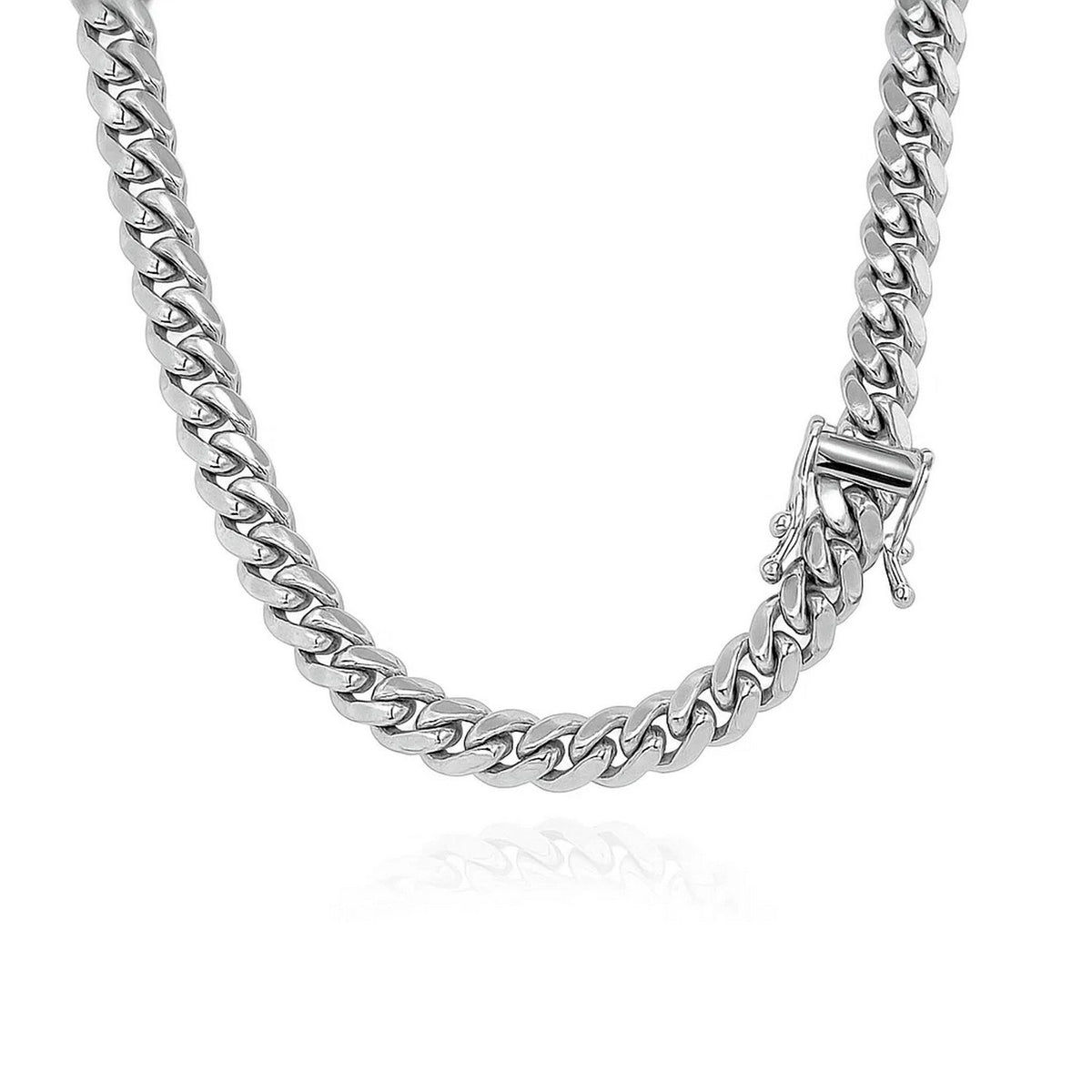 14k Classic Miami Cuban Solid Chain