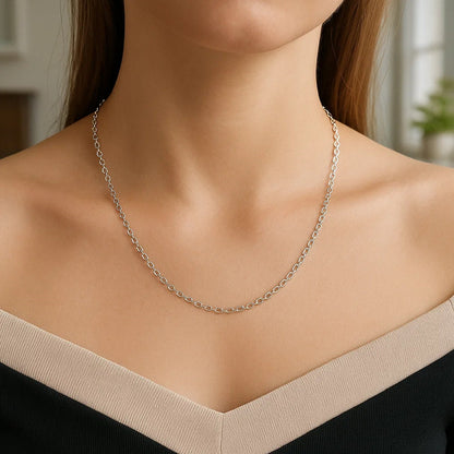 14k Yellow Gold Round Cable Link Chain