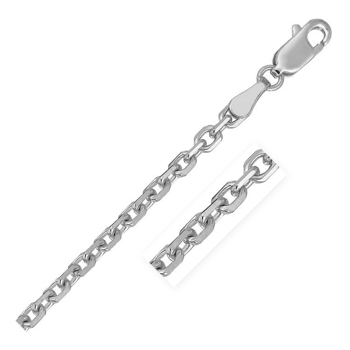 18k Diamond Cut Cable Link Chain