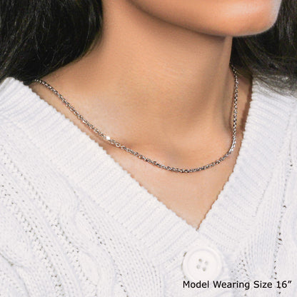 18k Diamond Cut Cable Link Chain