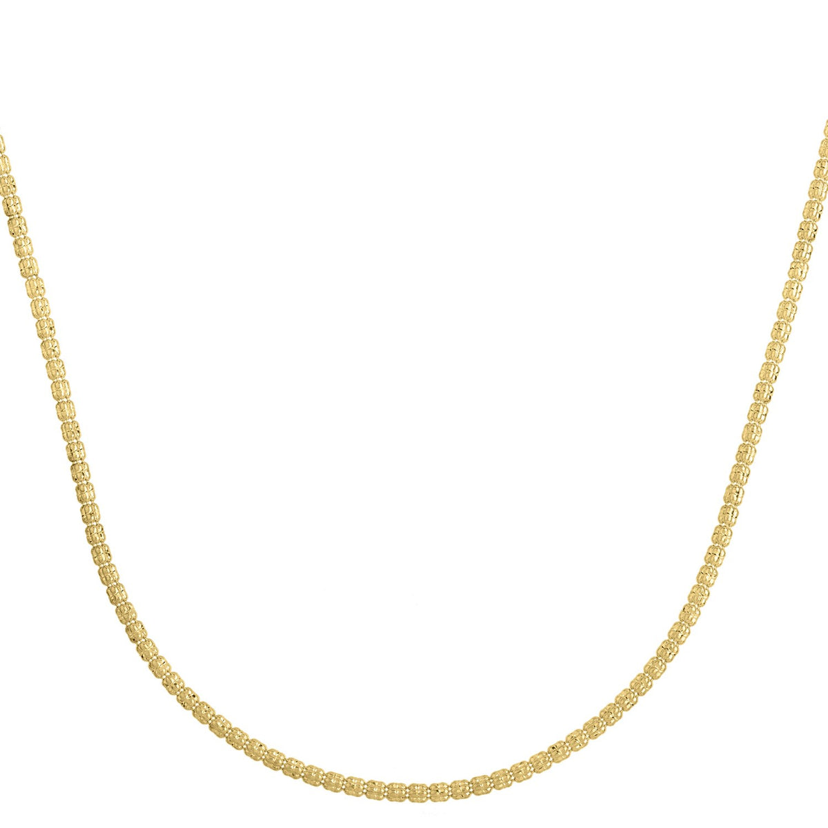Ice Barrel Chain in 14k