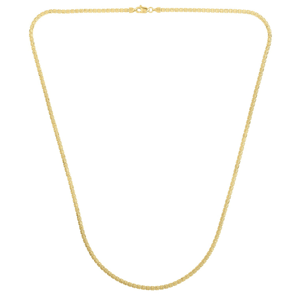 Ice Barrel Chain in 14k