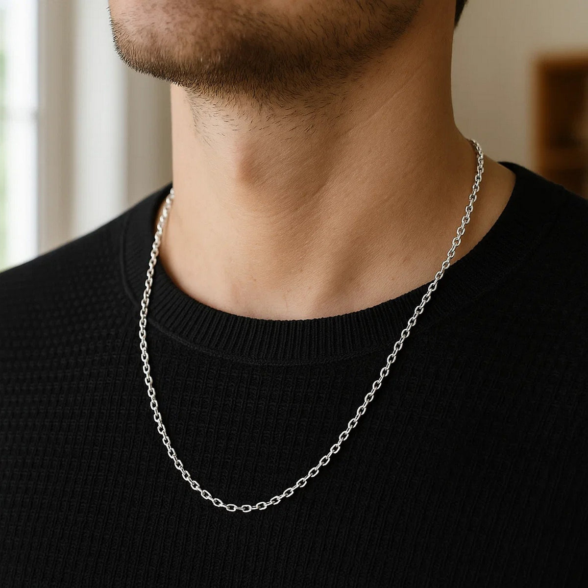 14k Diamond Cut Cable Link Chain (2.60 mm)
