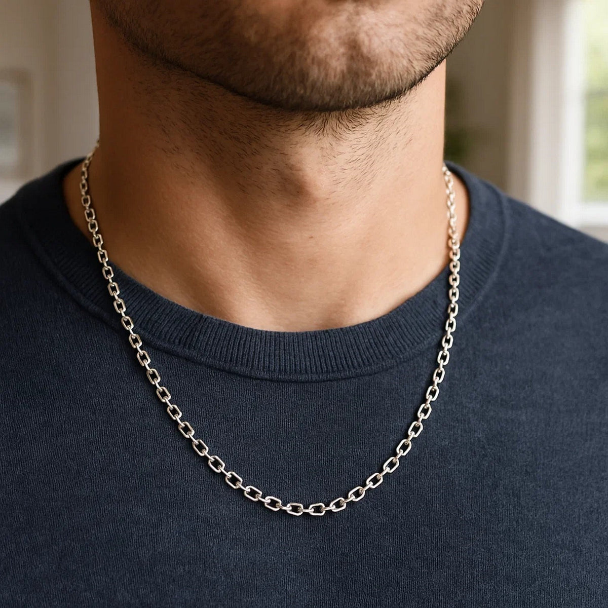 14k Diamond Cut Cable Link Chain (3.70 mm)