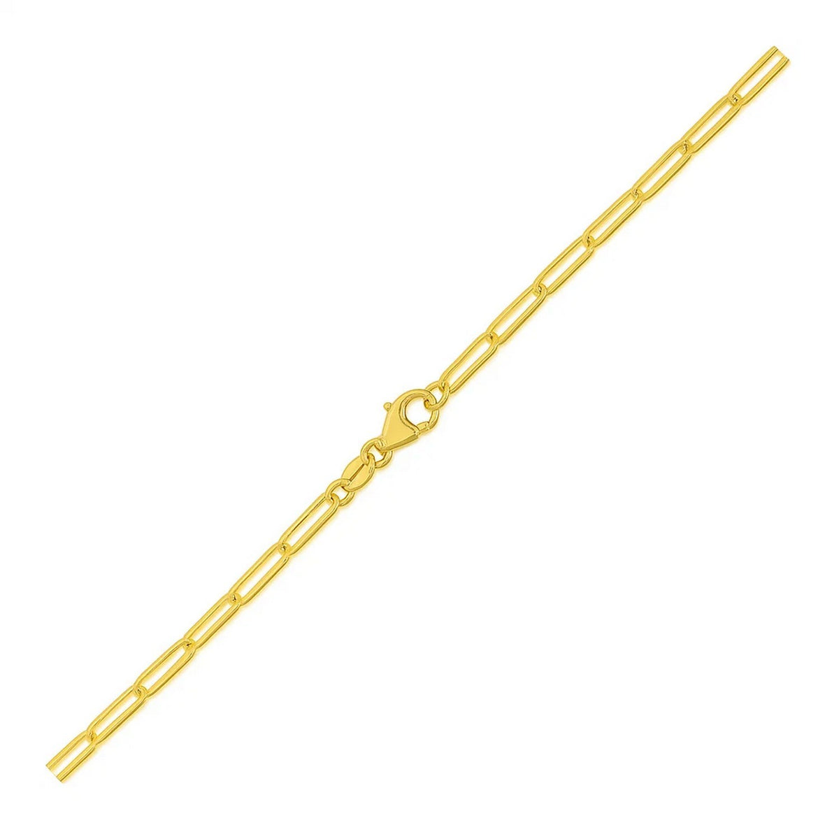 14K Yellow Gold Paperclip Bracelet  (4.00 mm)