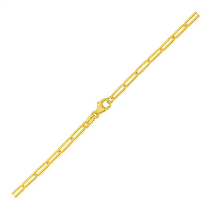 14K Yellow Gold Paperclip Bracelet  (4.00 mm)