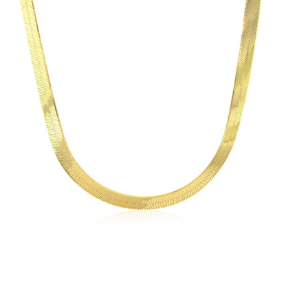 14k Yellow Gold Super Flex Herringbone Chain
