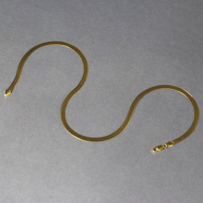 14k Yellow Gold Super Flex Herringbone Chain