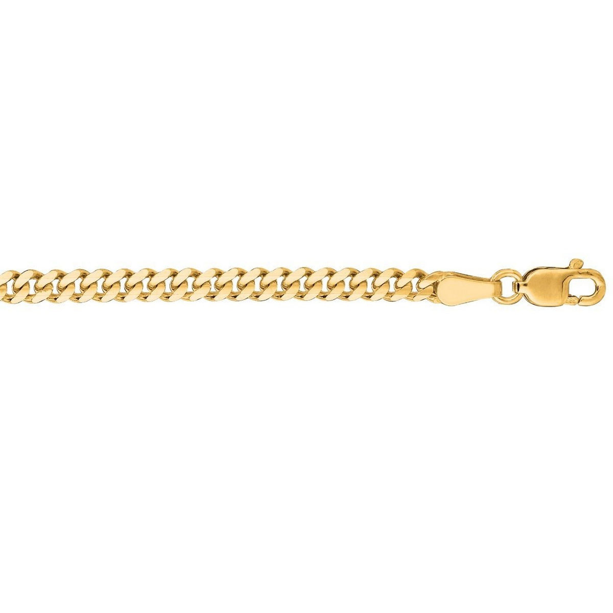 3.30mm 14K Yellow Gold Gourmette Chain