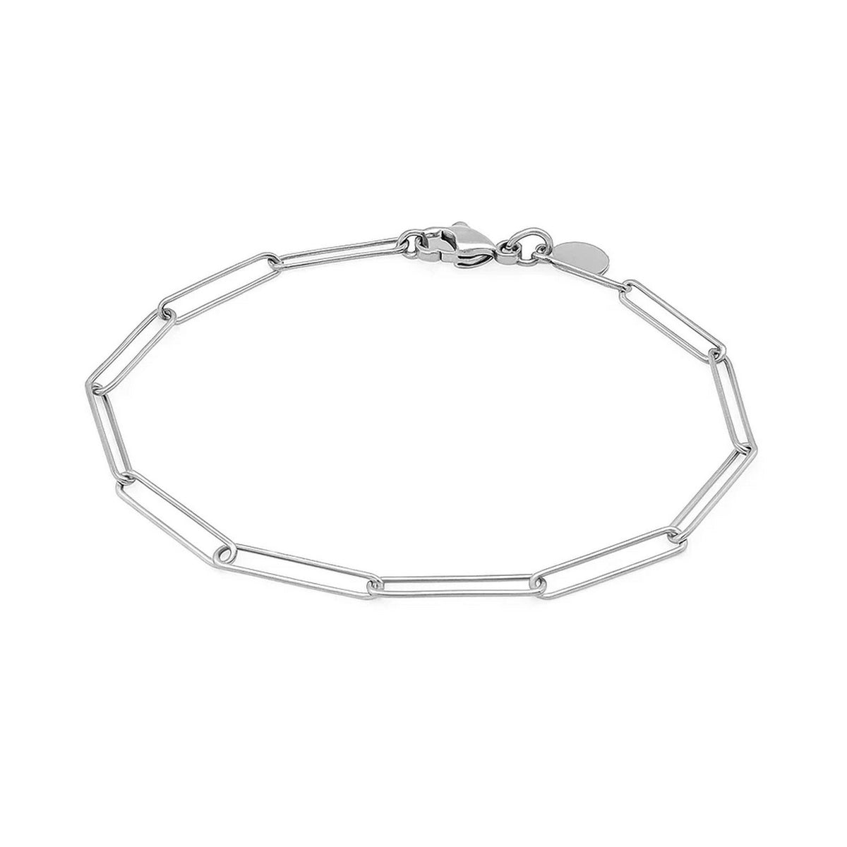 14k Wire Paperclip Bracelet (2.70 mm)