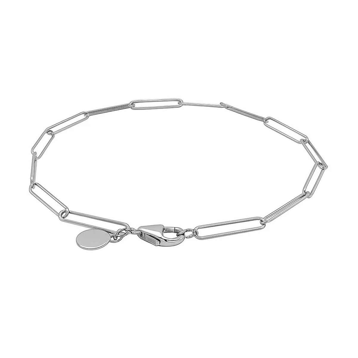 14k Wire Paperclip Bracelet (2.70 mm)