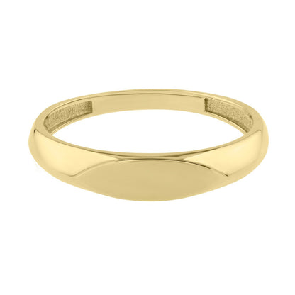 14K Yellow Gold Polished Sculpted Ring (3.00 mm)