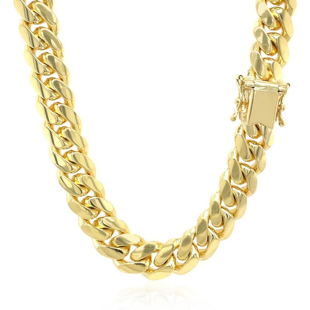 14k Classic Miami Cuban Solid Chain