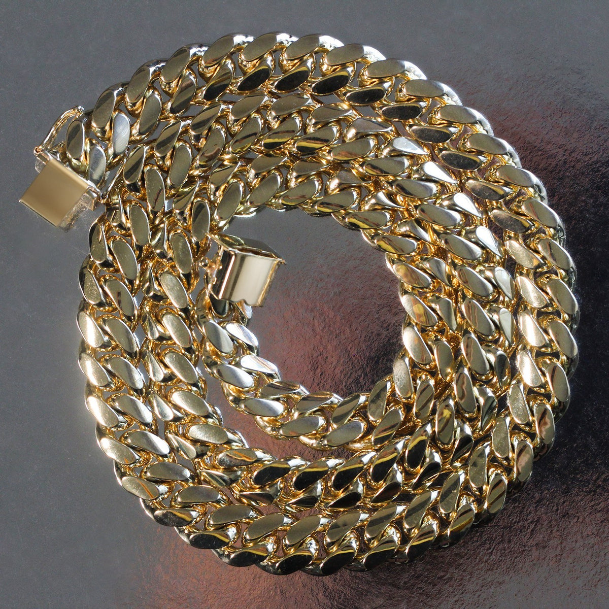 14k Classic Miami Cuban Solid Chain