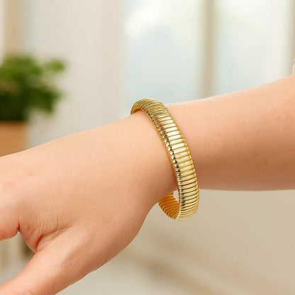 Tubogas Bracelet  in 14K Yellow Gold (5.00 mm)