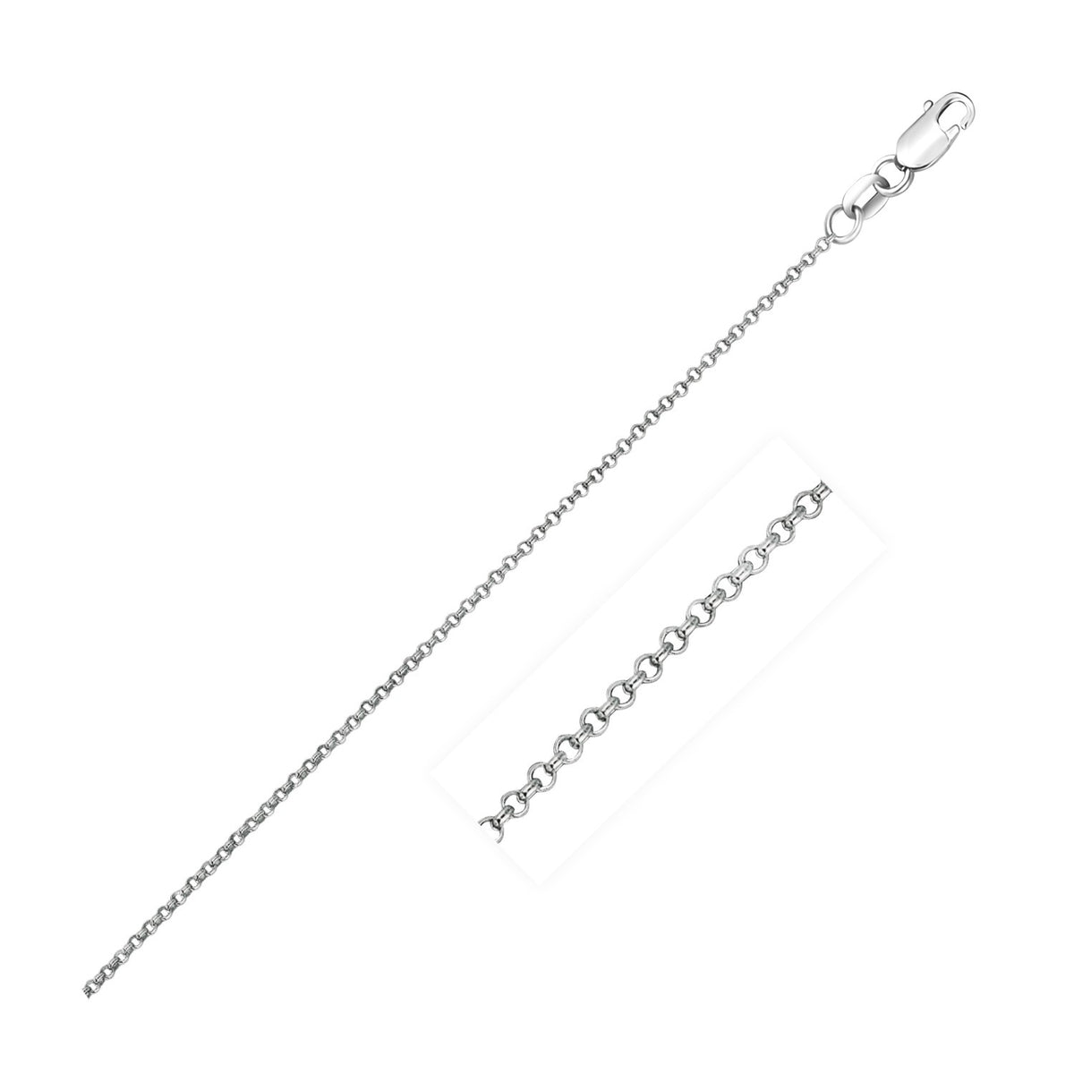 14k Diamond Cut Rolo Chain (1.10 mm)