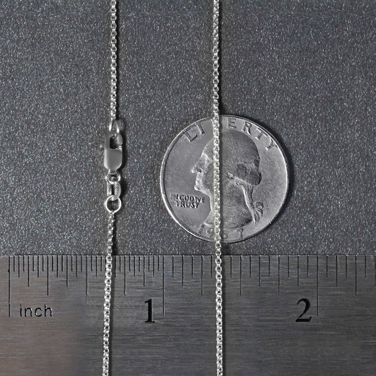14k Diamond Cut Rolo Chain (1.10 mm)