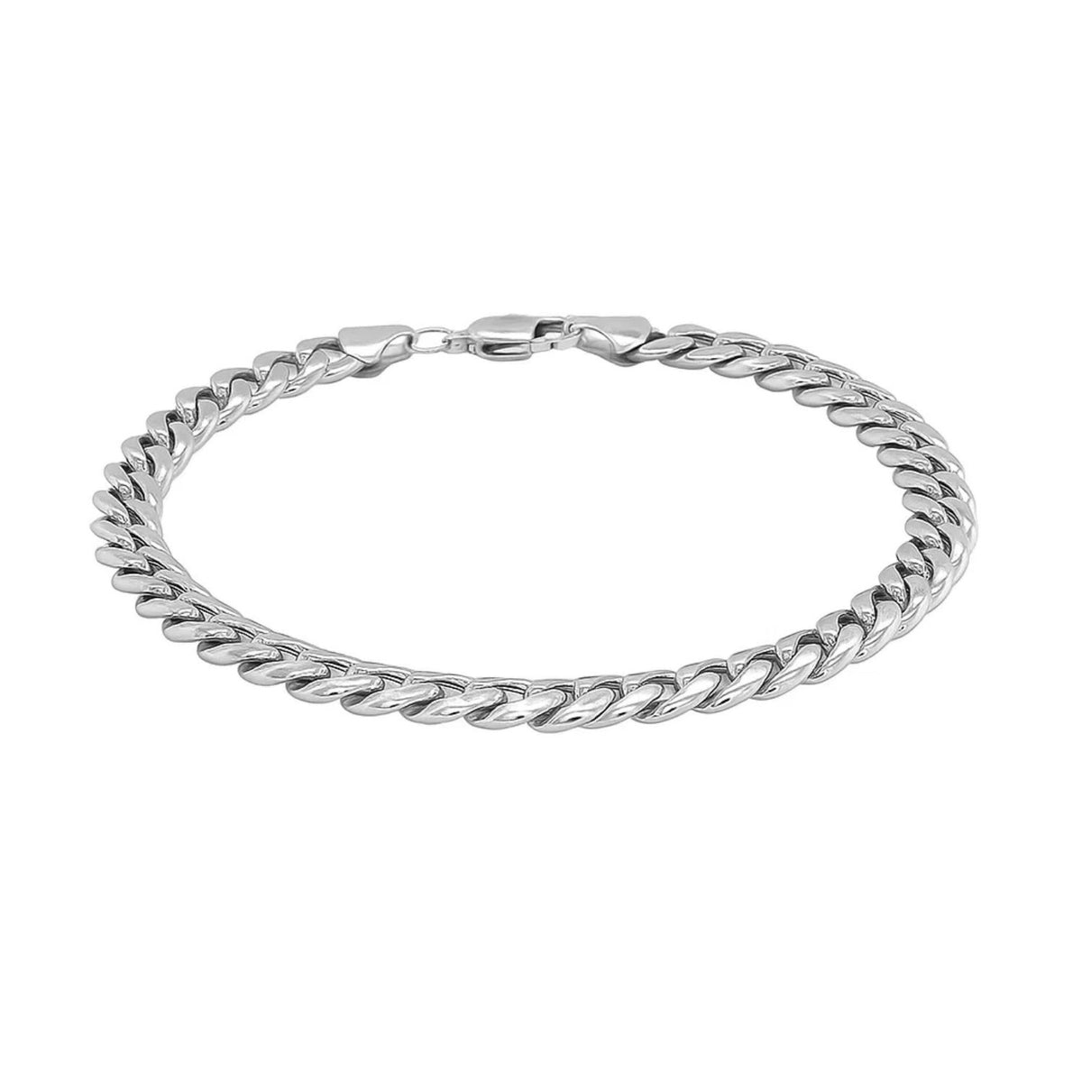 14k Miami Cuban Semi Solid Bracelet (4.50 mm)