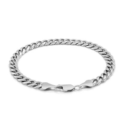 14k Miami Cuban Semi Solid Bracelet (4.50 mm)