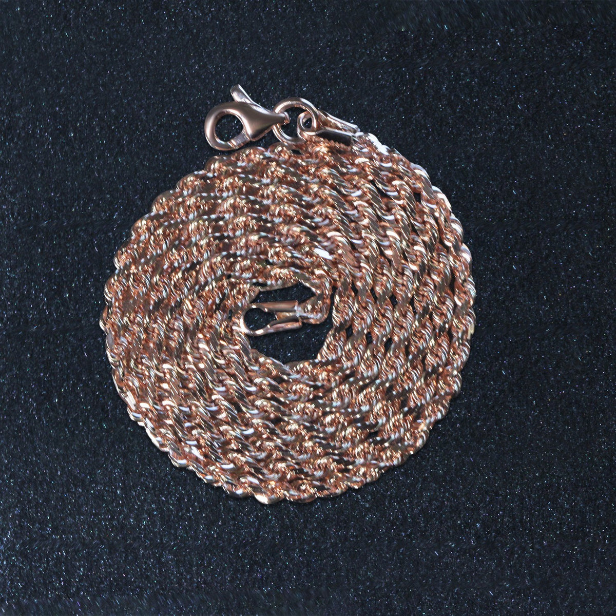 14k Yellow Gold Solid Diamond Cut Rope Chain