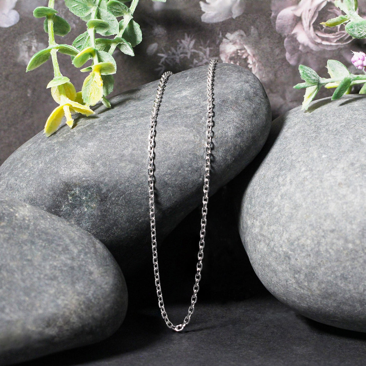 18k Diamond Cut Cable Link Chain