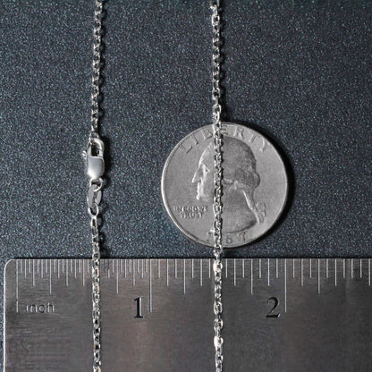 18k Diamond Cut Cable Link Chain
