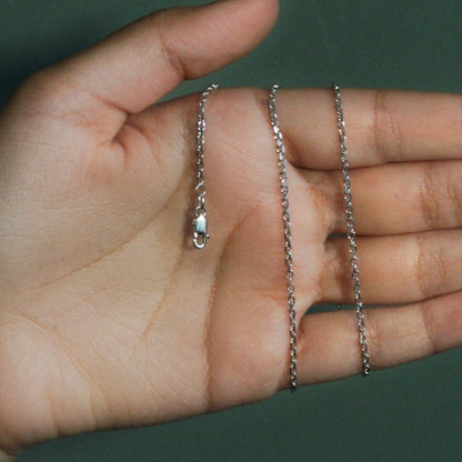 18k Diamond Cut Cable Link Chain