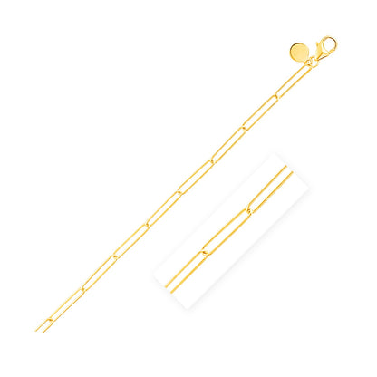 14k Wire Paperclip Chain (2.7 mm)