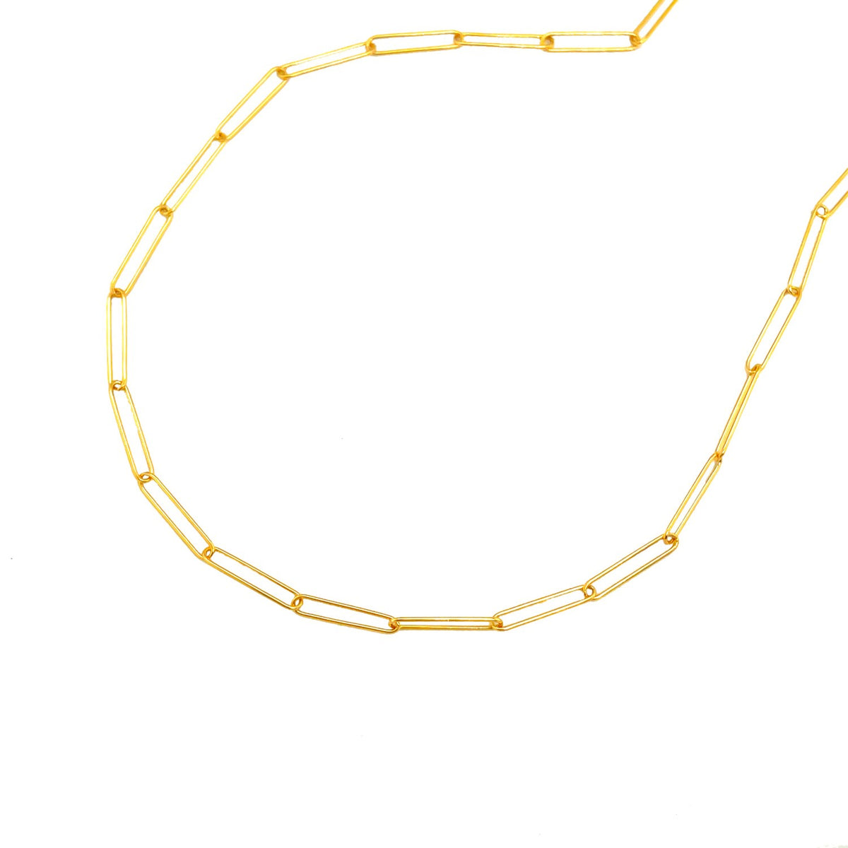 14k Wire Paperclip Chain (2.7 mm)