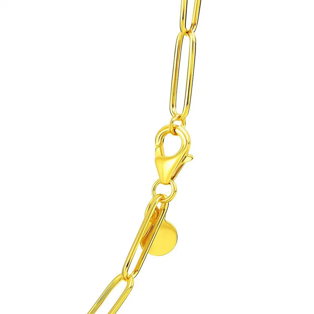 14k Wire Paperclip Chain (2.7 mm)