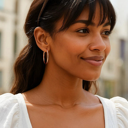 Classic Hoop Earrings in 14K