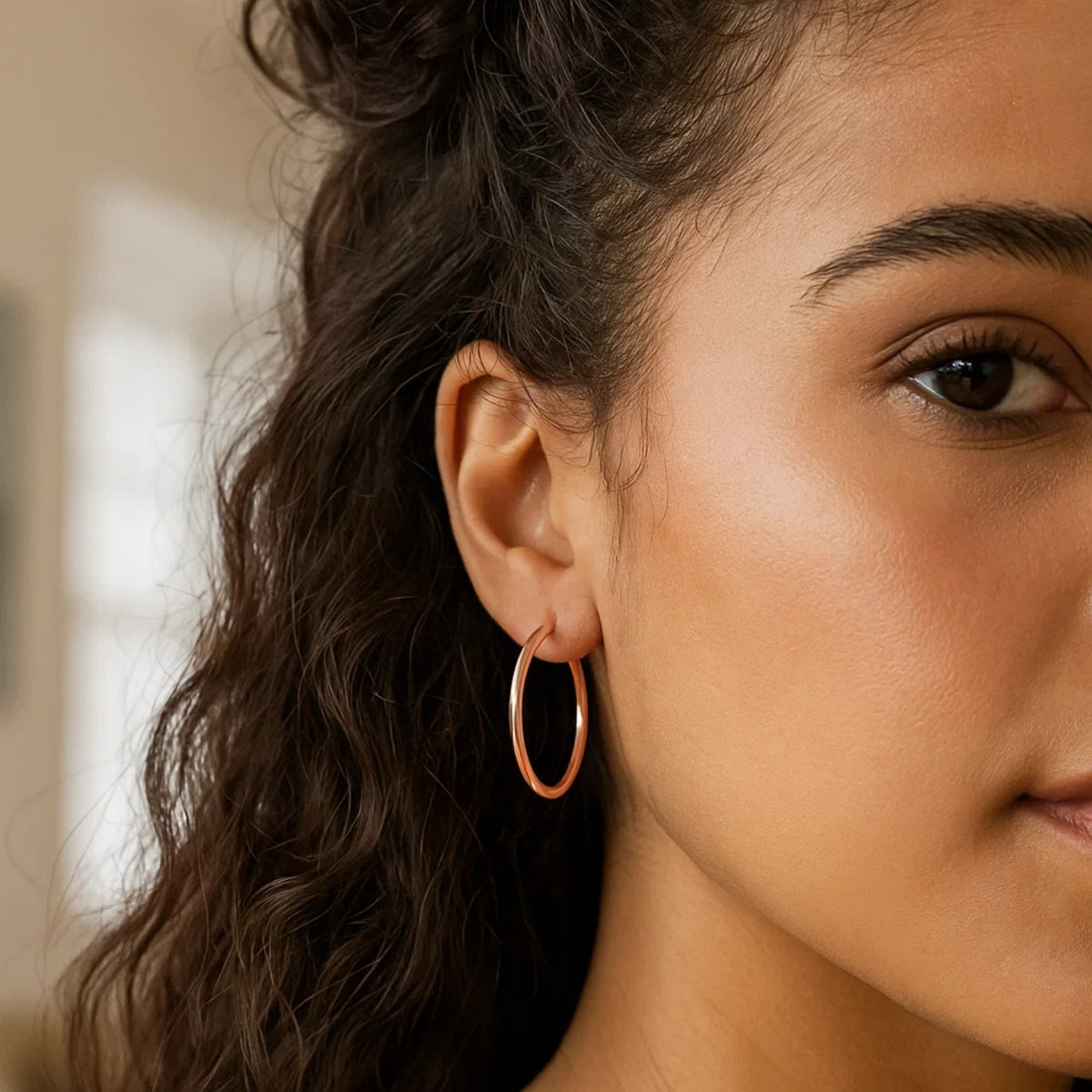 Classic Hoop Earrings in 14K