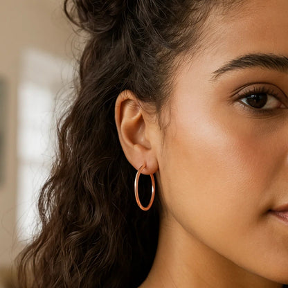 Classic Hoop Earrings in 14K