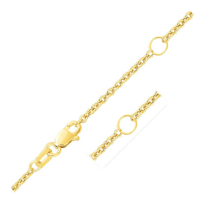 Double Extendable Cable Chain in 14k