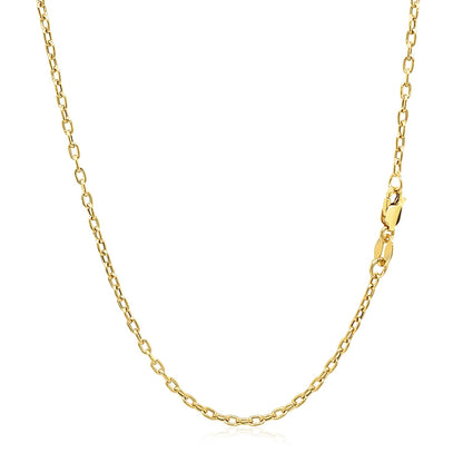 Double Extendable Cable Chain in 14k