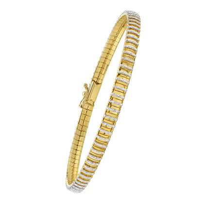 14K White Gold Mini Diamante Bracelet (4.00 mm)