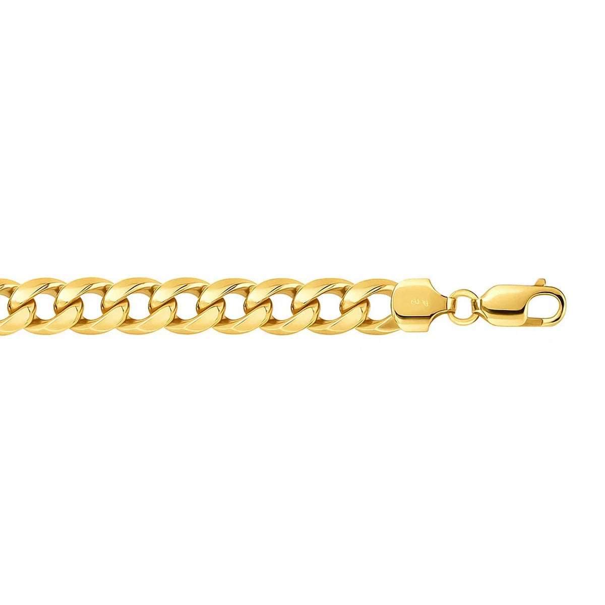14k Miami Cuban Semi Solid Bracelet (4.50 mm)