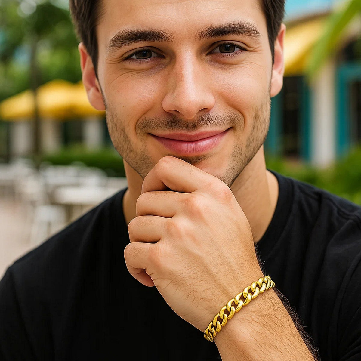 14k Miami Cuban Semi Solid Bracelet (4.50 mm)