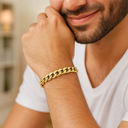 14k Miami Cuban Semi Solid Bracelet (4.50 mm)