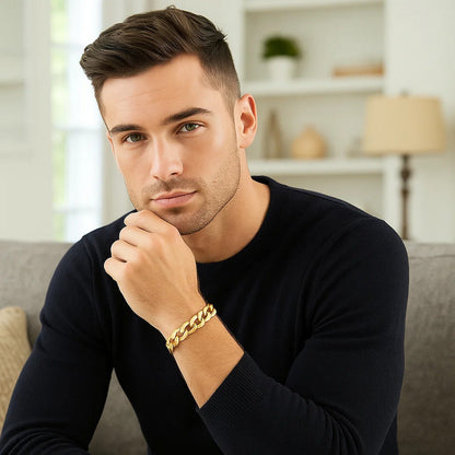 14k Solid Curb Bracelet (3.60 mm)