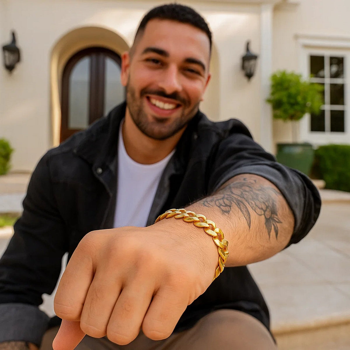 14k Solid Curb Bracelet (3.60 mm)