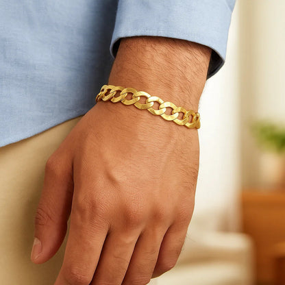 14k Solid Curb Bracelet (3.60 mm)